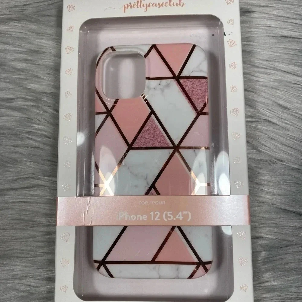 🆕 Pretty Case Club Marble & Line IPhone 12 Case